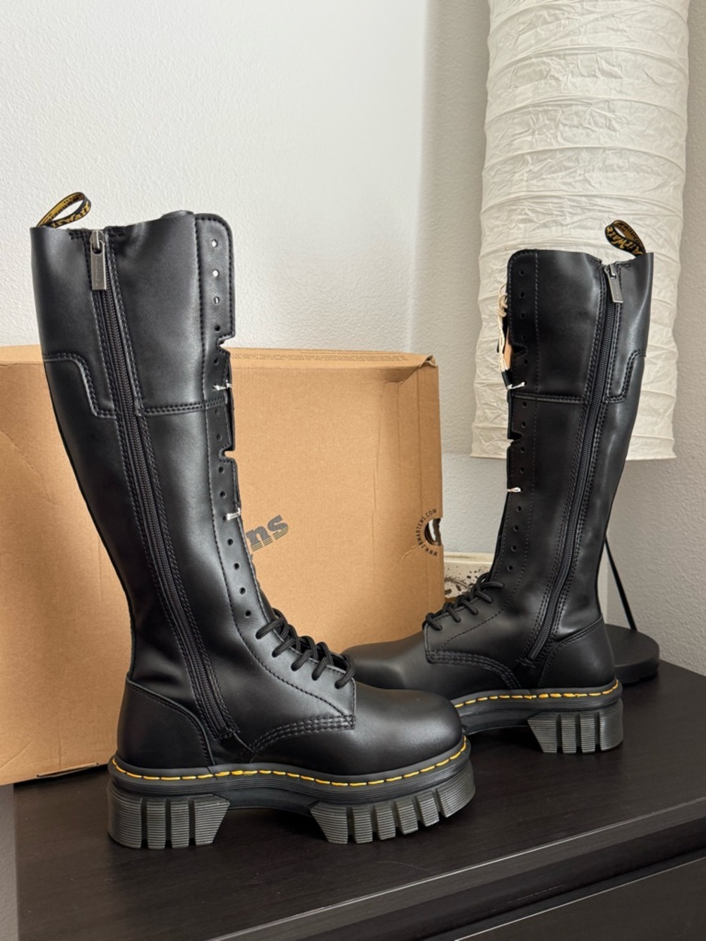 Dr. Martens Audrick 20-Eye Leather Knee High Platform Boots  NWB✨ - Picture 6 of 8